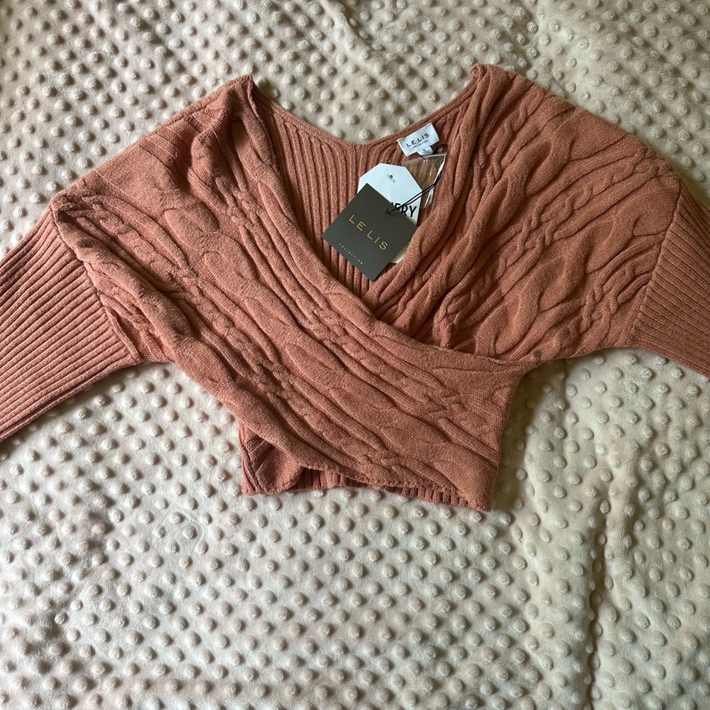 Small Le Lis cross body sweater- never worn with tags.